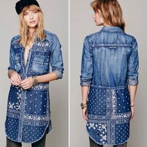 Free People Denim Tunic